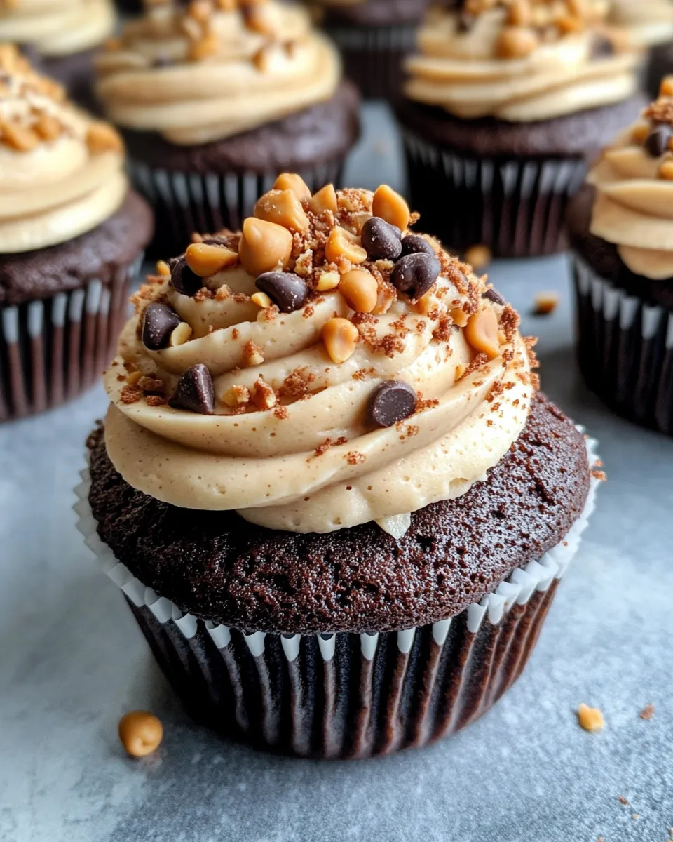 Delicious Chocolate Peanut Butter Cupcake Delights dish photo