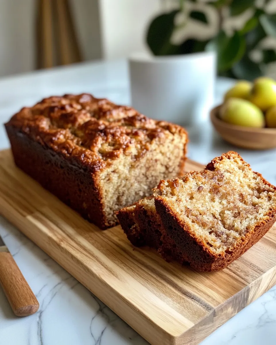 Easy Cinnamon Apple Bread food shot