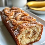 Homemade Cinnamon Roll Banana Bread photo
