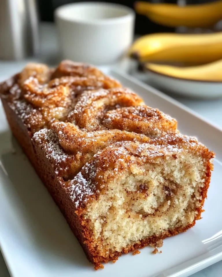 Homemade Cinnamon Roll Banana Bread photo