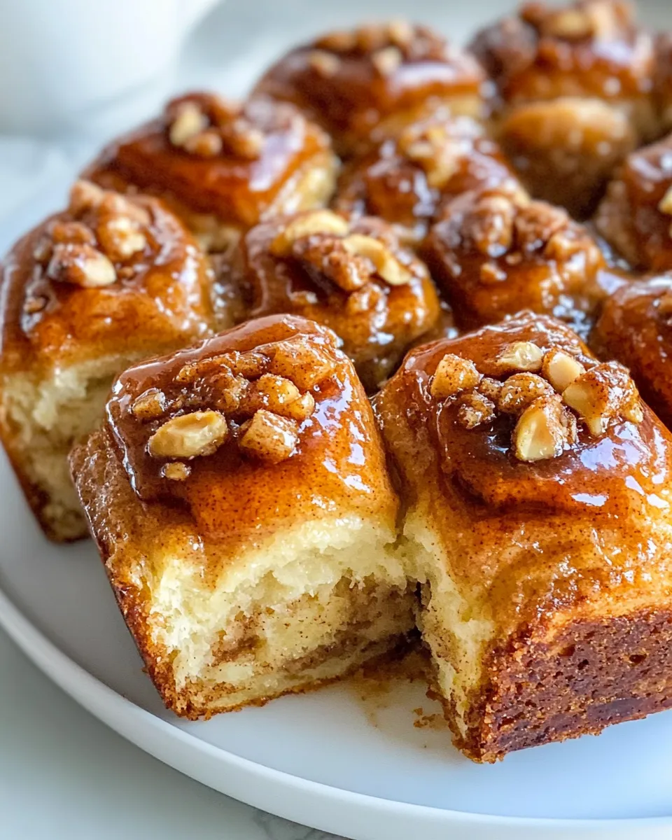 Easy Cinnamon Roll Monkey Bread food shot