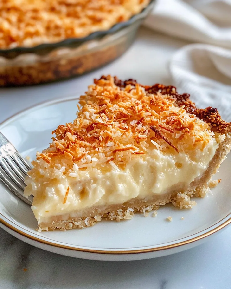 Classic Coconut Macaroon Pie image