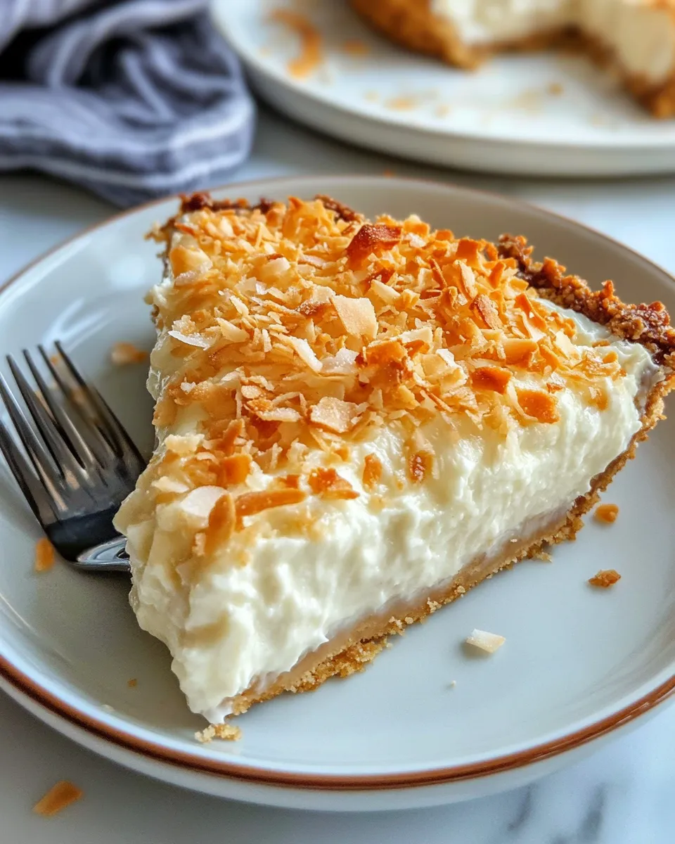 Delicious Coconut Macaroon Pie dish photo