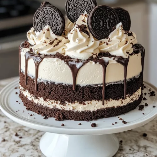 Homemade Cookies and Cream Oreo Cake photo