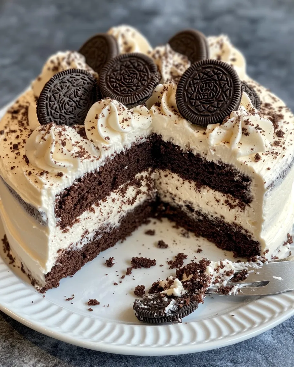 Classic Cookies and Cream Oreo Cake image