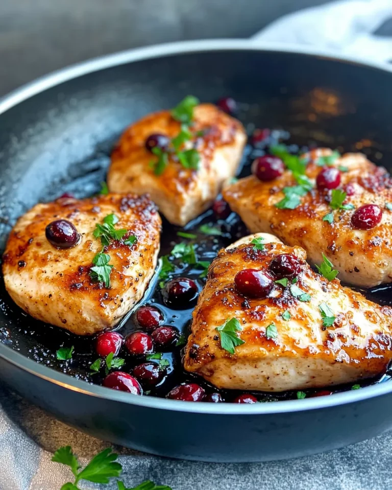 Homemade Cranberry Balsamic Chicken Skillet recipe photo