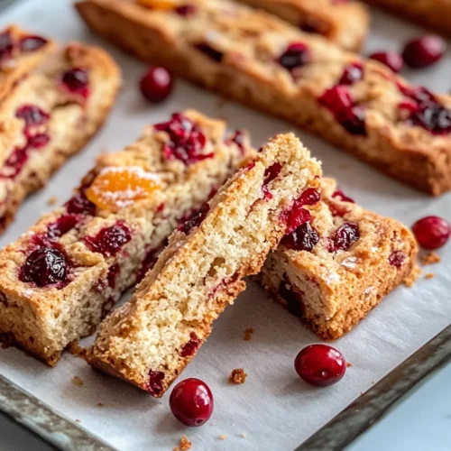 Homemade Cranberry Orange Biscotti photo