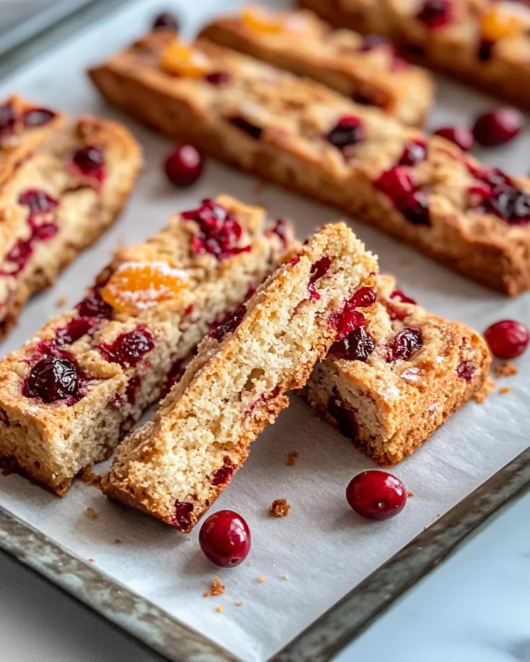 Homemade Cranberry Orange Biscotti photo