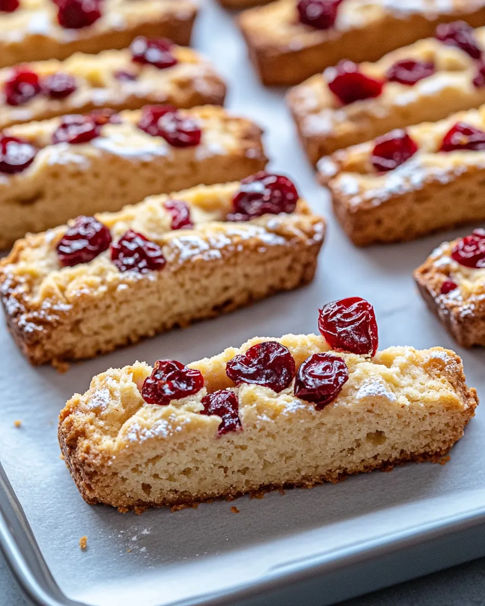 Delicious Cranberry Orange Biscotti dish photo