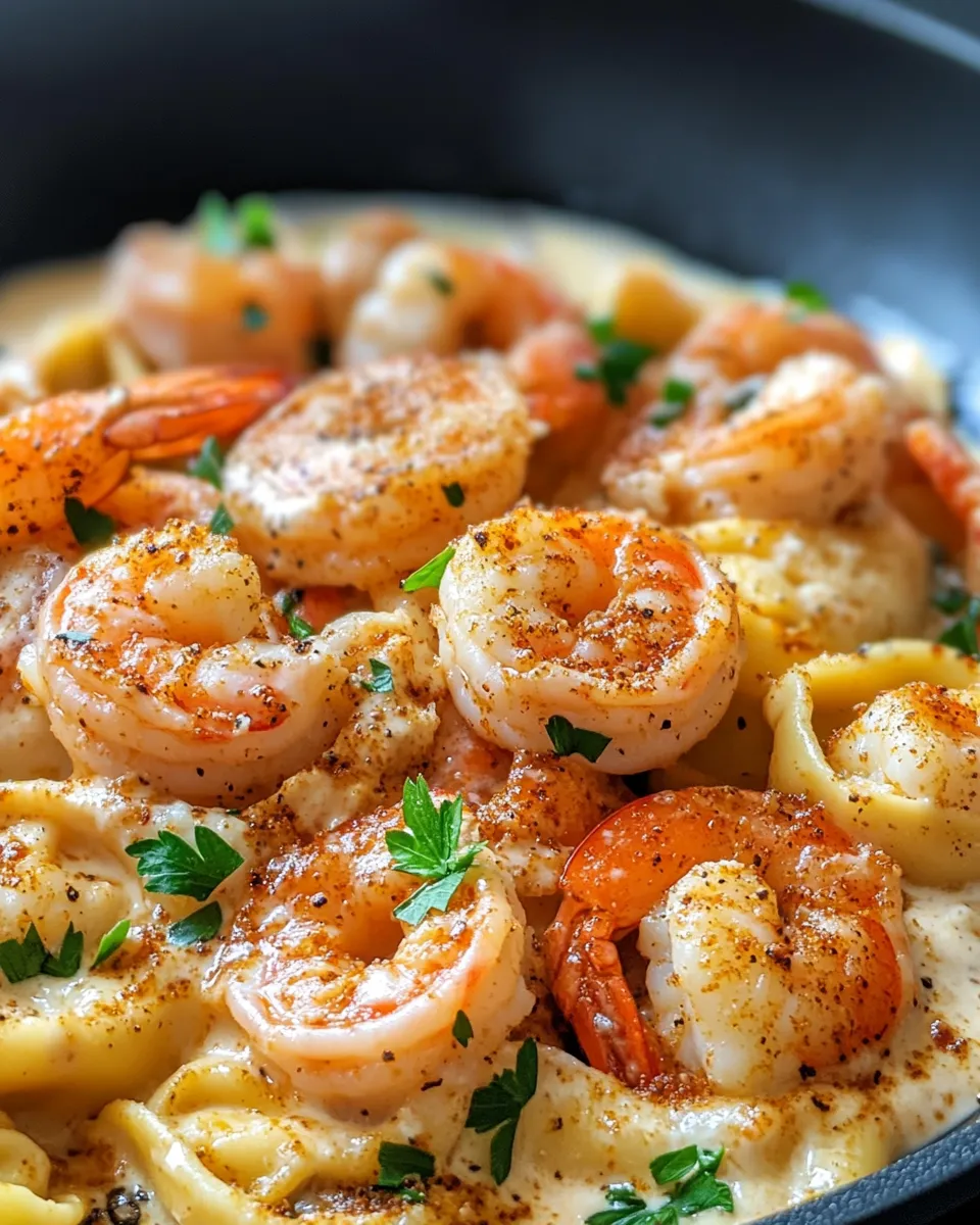 Homemade Creamy Cajun Shrimp Tortellini recipe photo