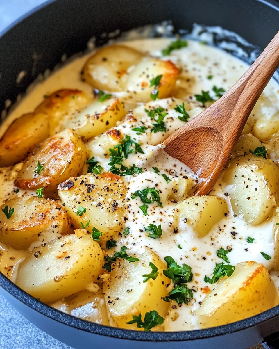 Classic Creamy Garlic Potatoes recipe image