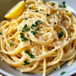Homemade Creamy Lemon Parmesan Linguine photo