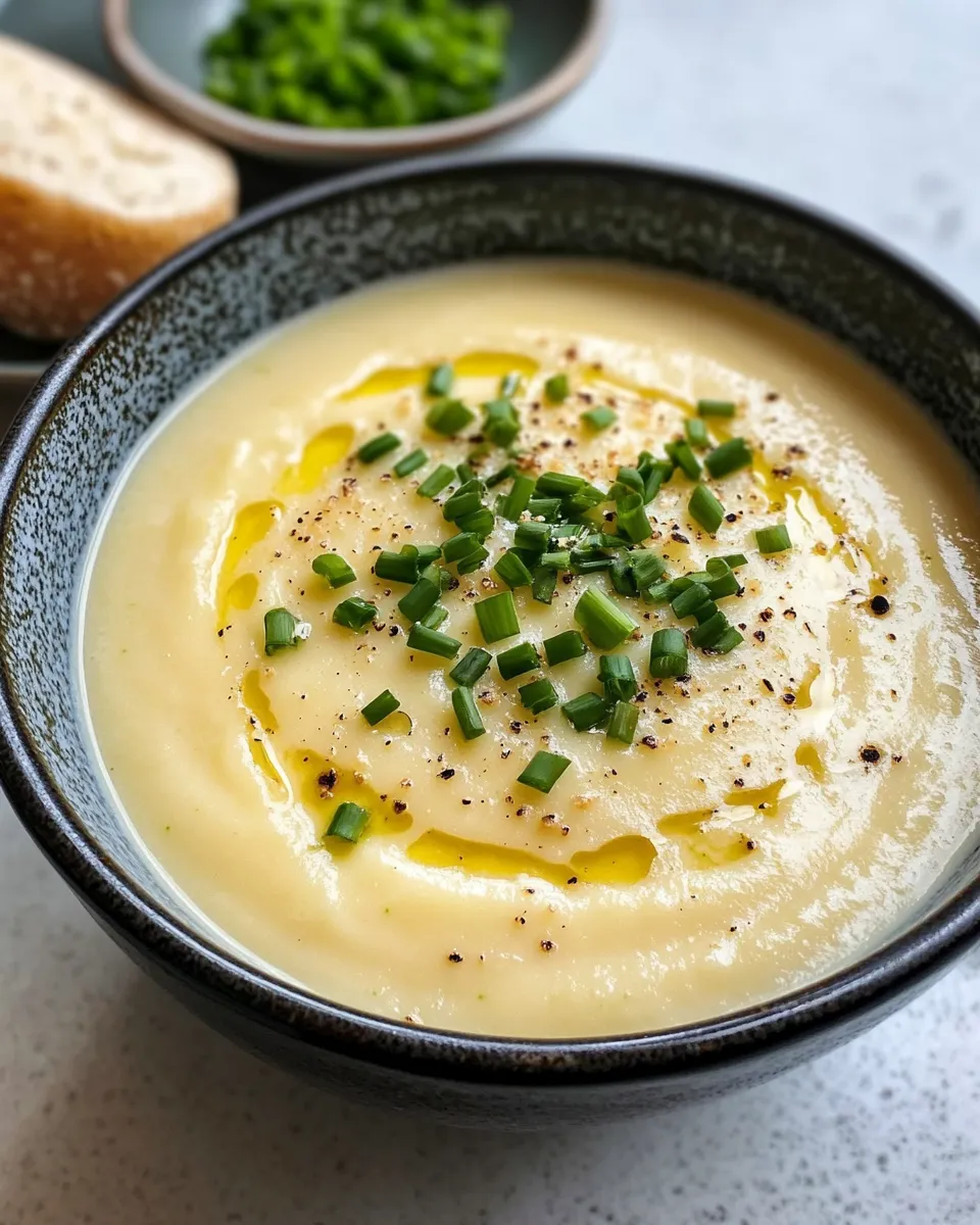 Easy Creamy Potato and Leek Soup dish photo