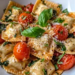 Homemade Creamy Tuscan Ravioli photo