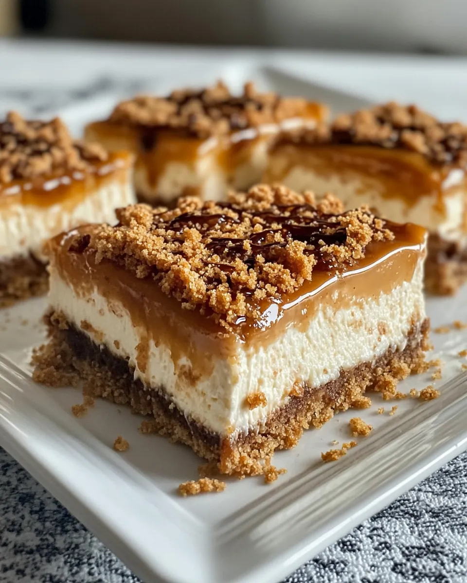 Homemade Dulce de Leche Cheesecake Bars photo