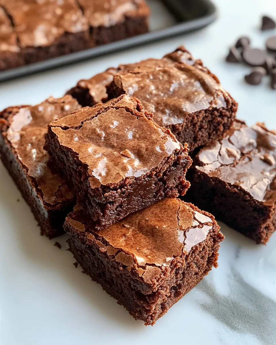 Classic Espresso Fudge Brownies dish photo