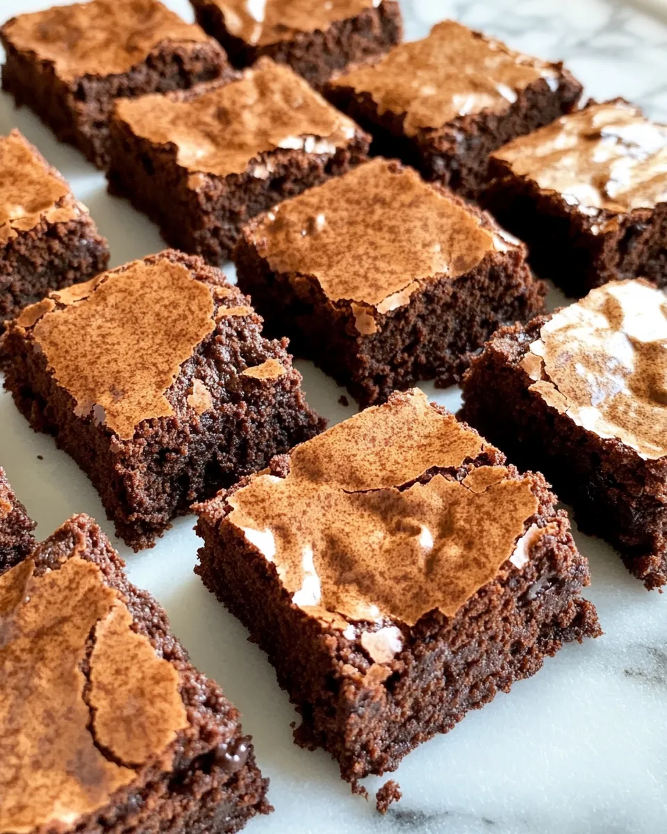 Easy Espresso Fudge Brownies food shot