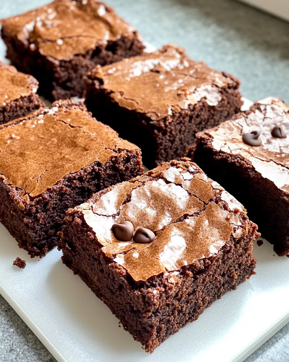 Delicious Espresso Fudge Brownies plate image