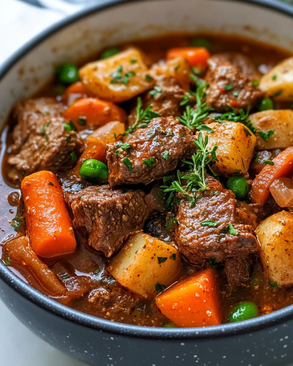 Delicious Fall Stew food shot