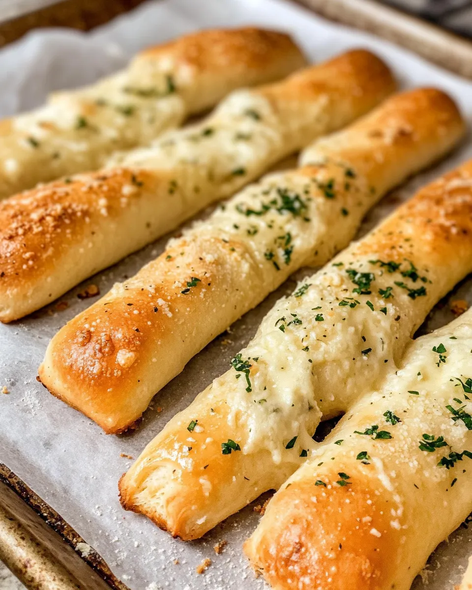 Classic Garlic Parmesan Soft Breadsticks dish photo