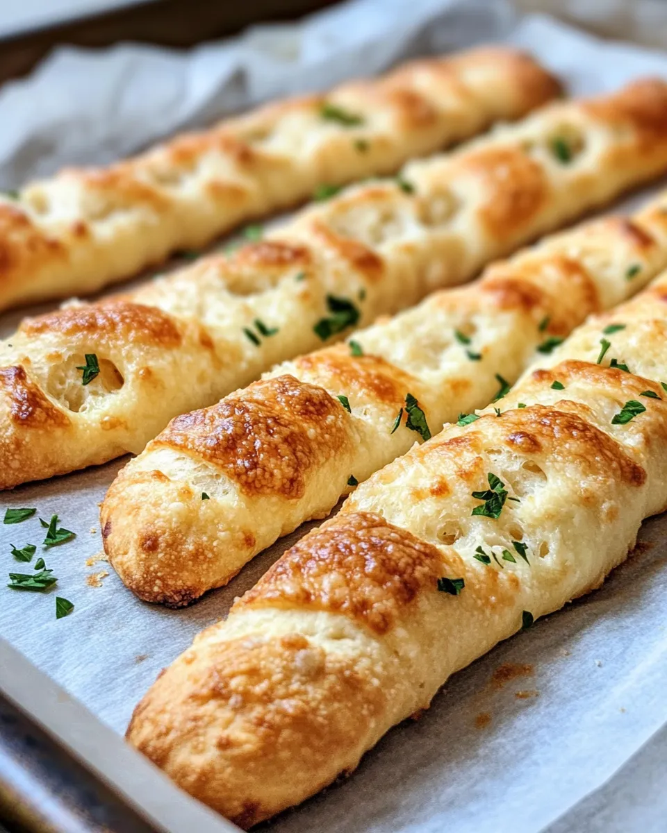 Easy Garlic Parmesan Soft Breadsticks image