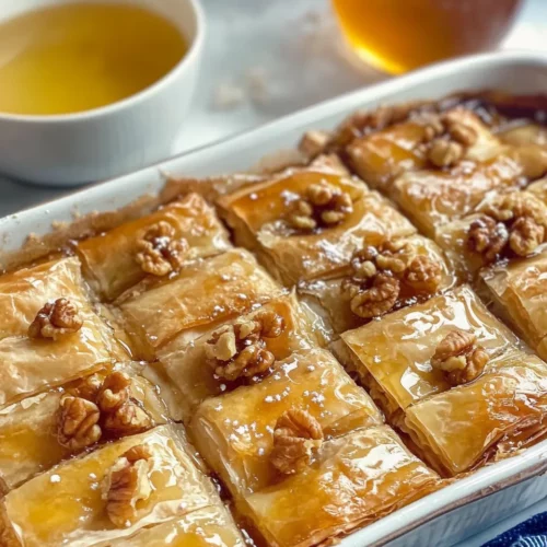 Homemade Greek Honey Pie recipe photo
