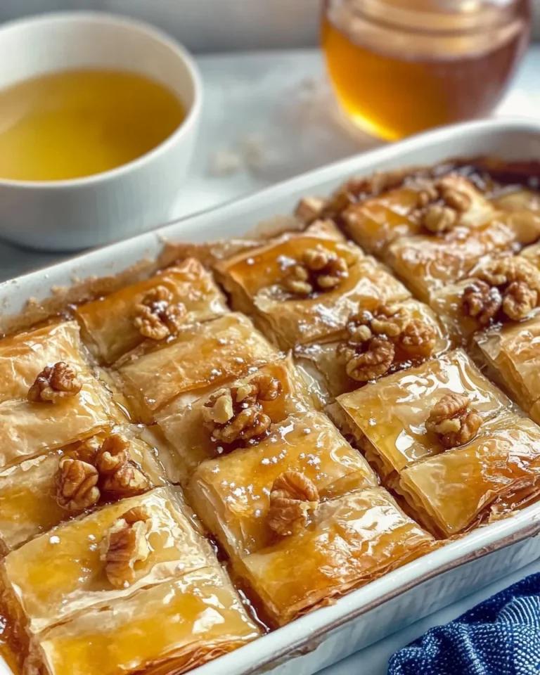 Homemade Greek Honey Pie recipe photo