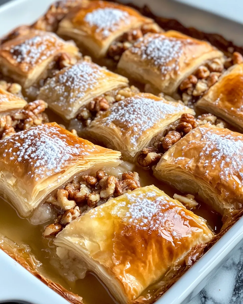 Classic Greek Honey Pie dish photo