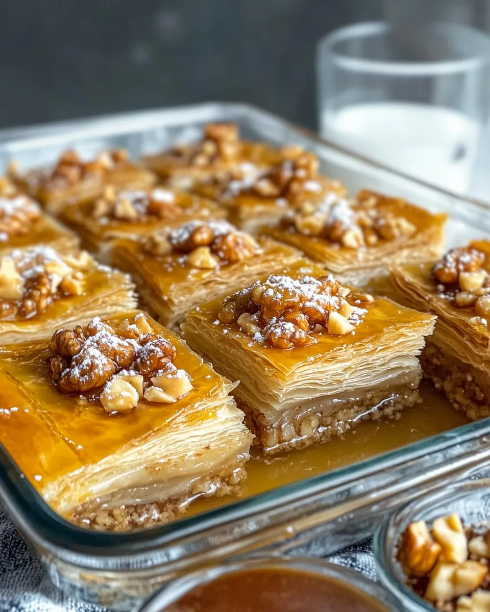 Easy Greek Honey Pie food shot
