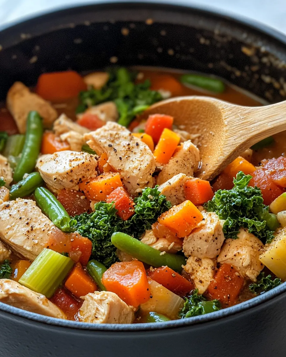 Easy Harvest Veggie and Chicken Stew food shot