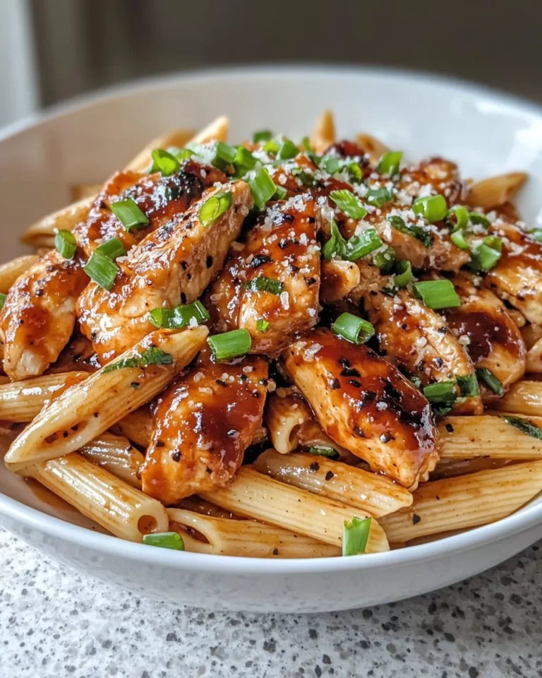Homemade Honey BBQ Chicken Penne dish photo