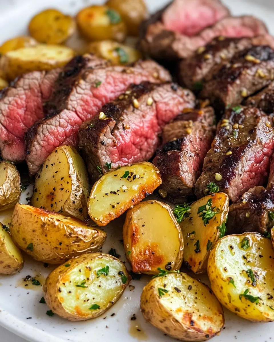 Classic Honey Beef and Crispy Roasted Potatoes recipe image