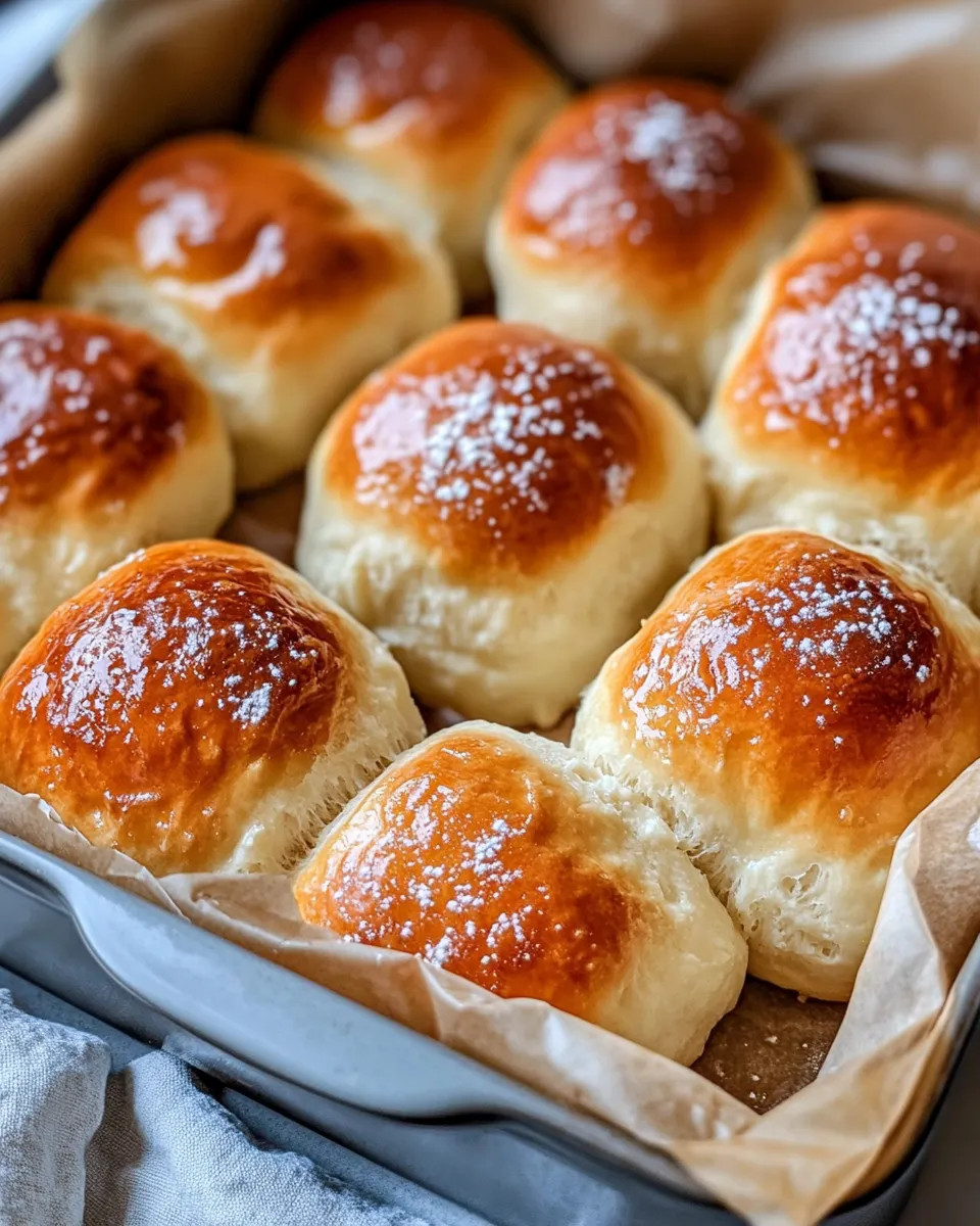 Homemade Honey Butter Dinner Rolls recipe photo