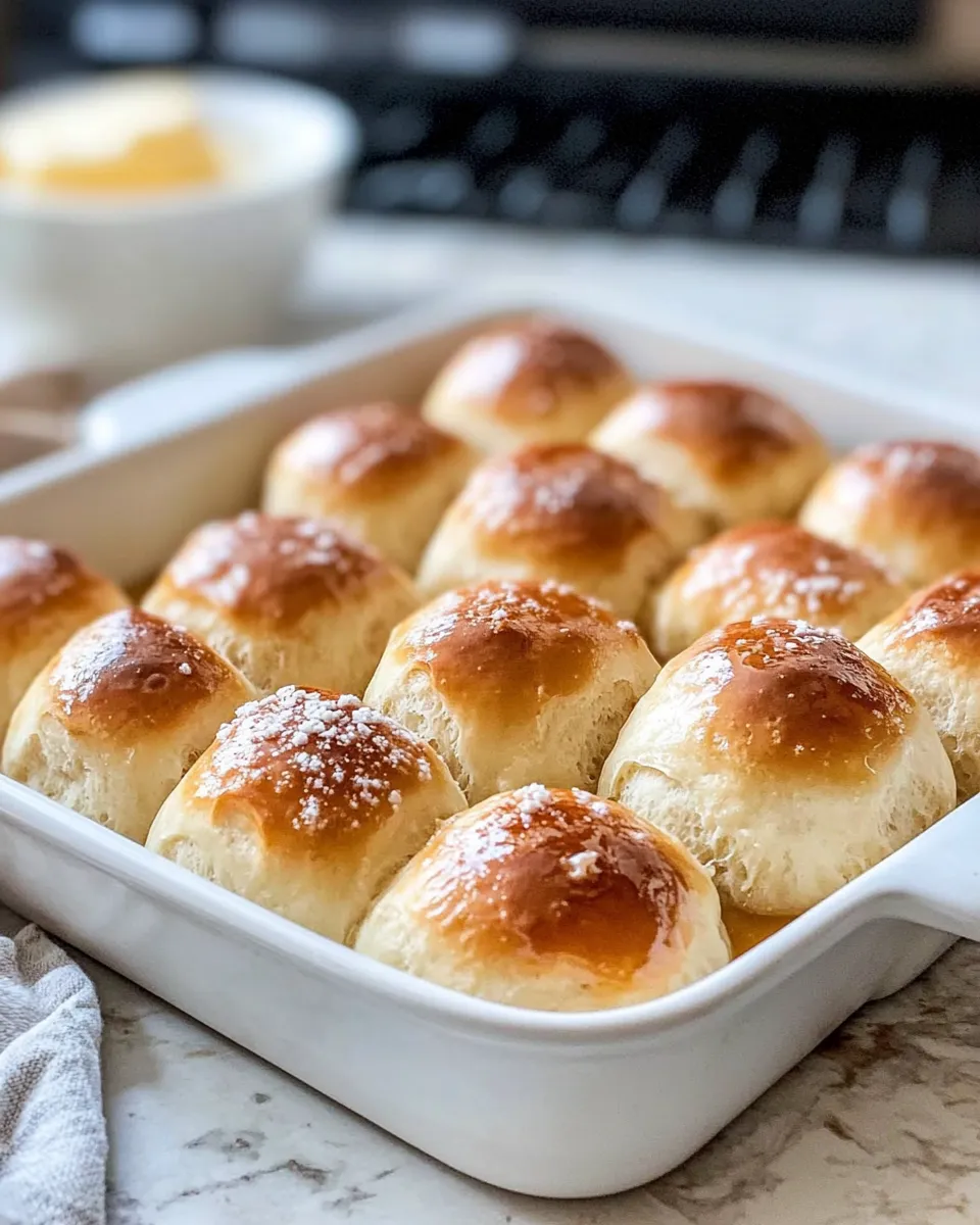 Delicious Honey Butter Dinner Rolls plate image