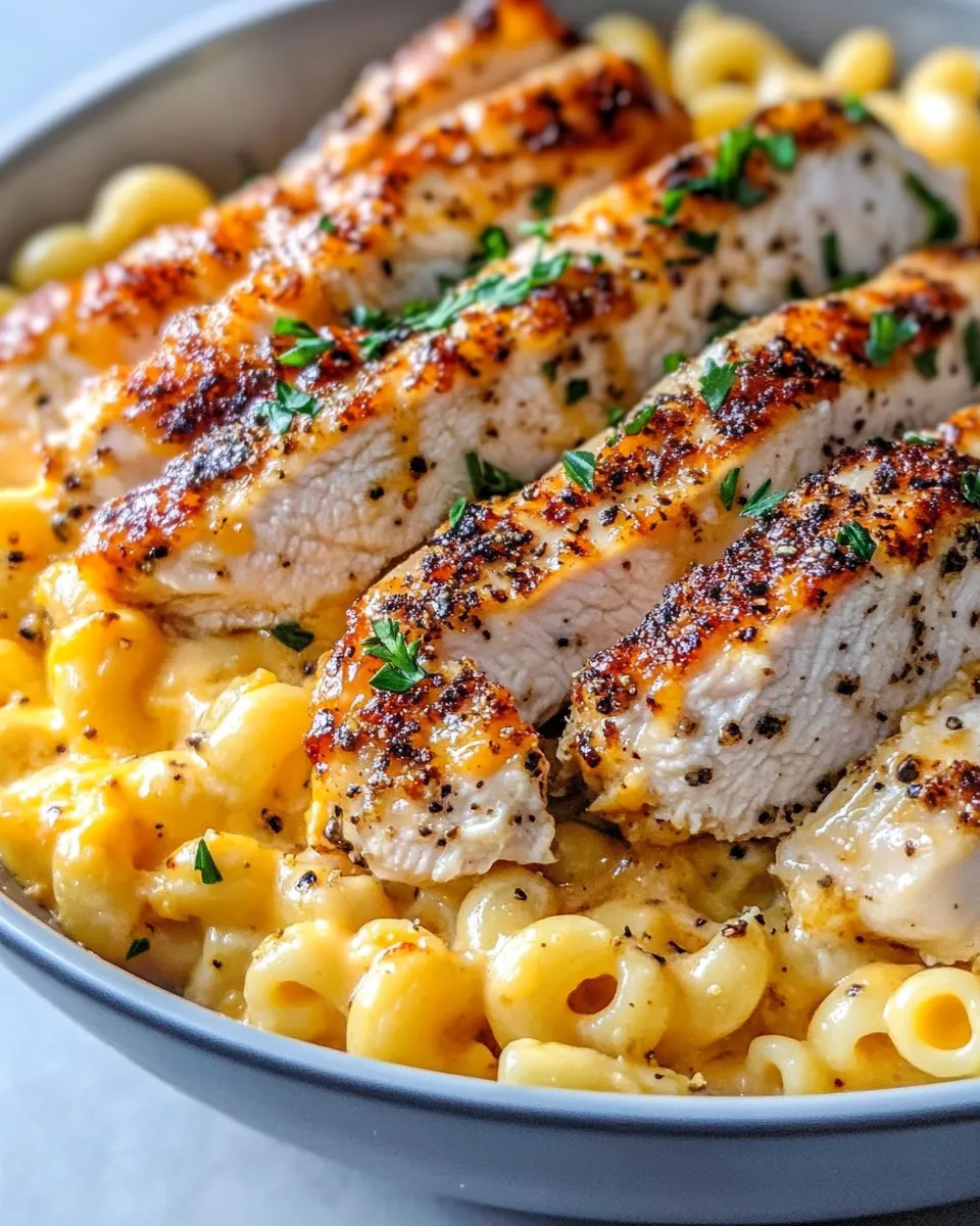 Homemade Honey Pepper Chicken with Mac & Cheese recipe photo