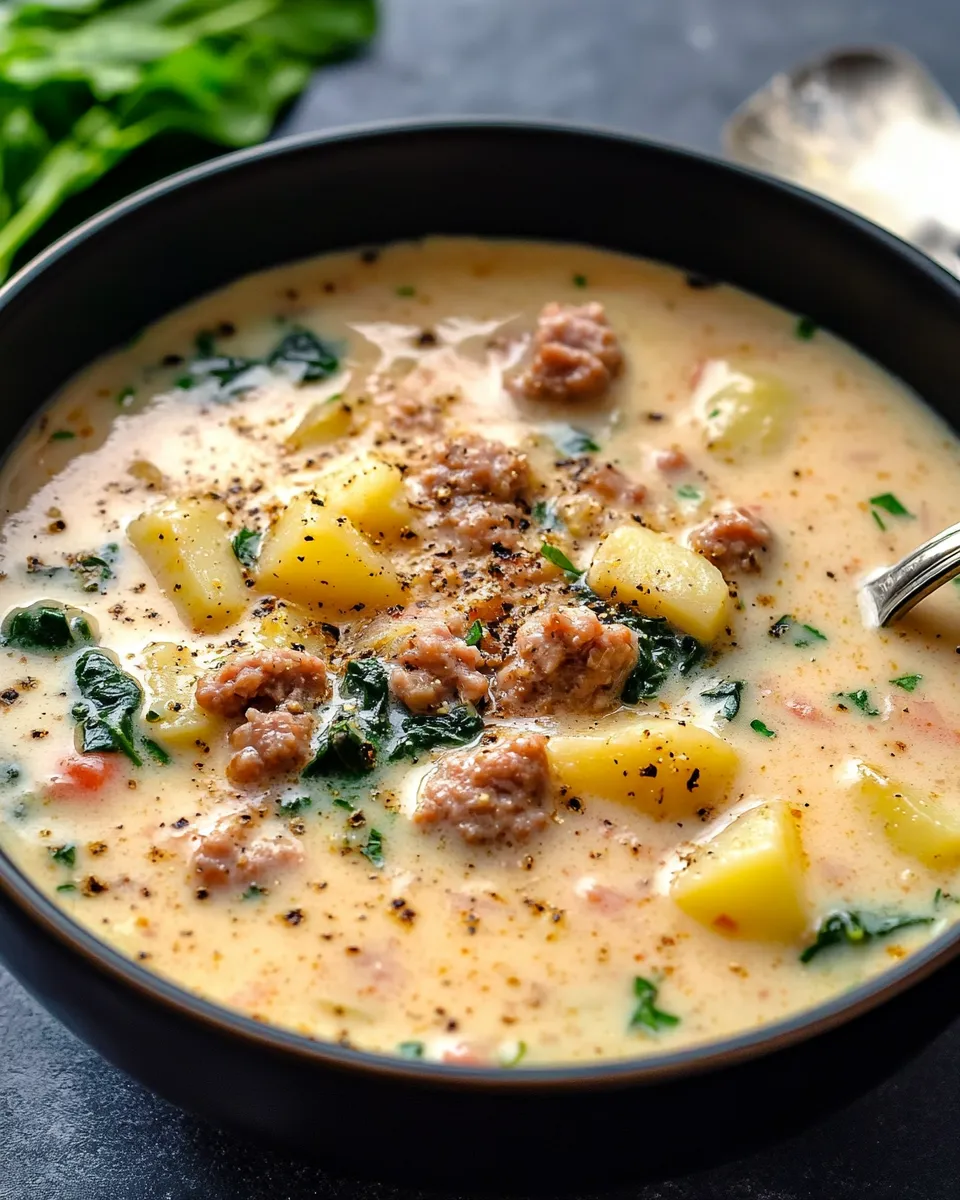 Classic Italian Sausage and Potato Soup recipe image