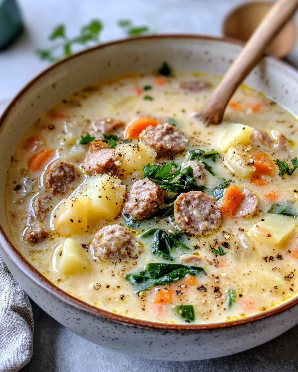 Easy Italian Sausage and Potato Soup dish photo