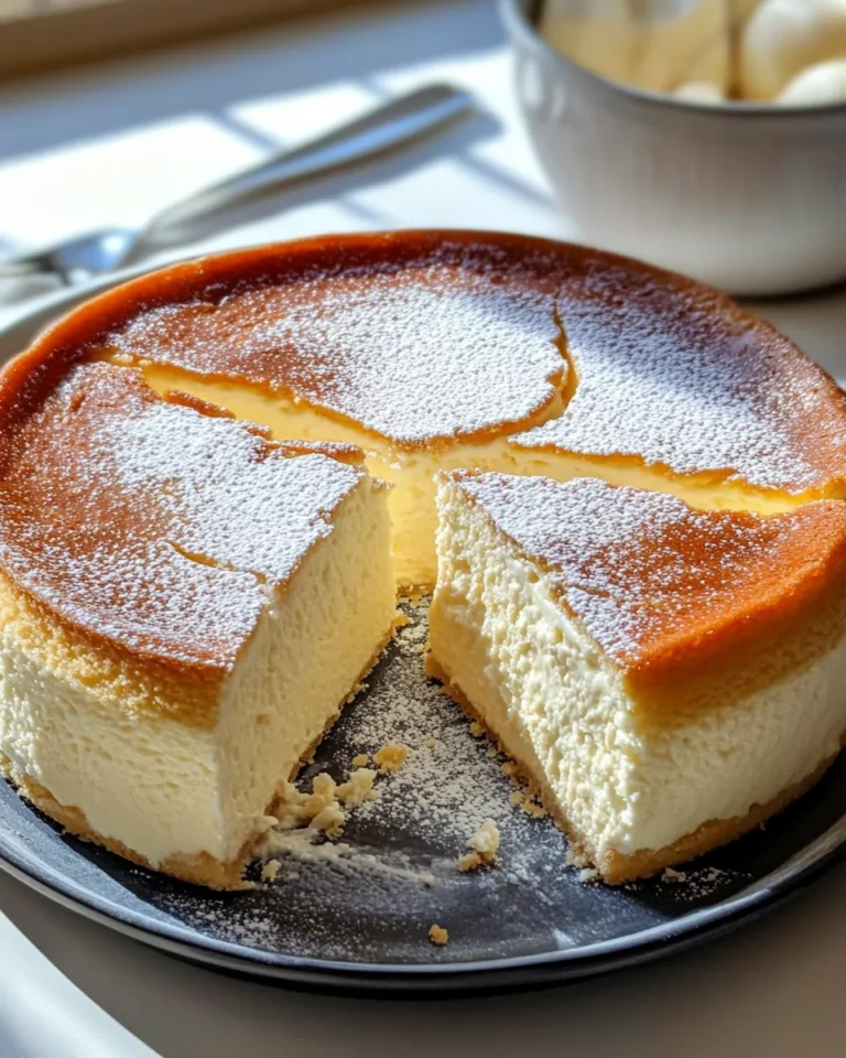 Homemade Japanese Cotton Cheesecake photo