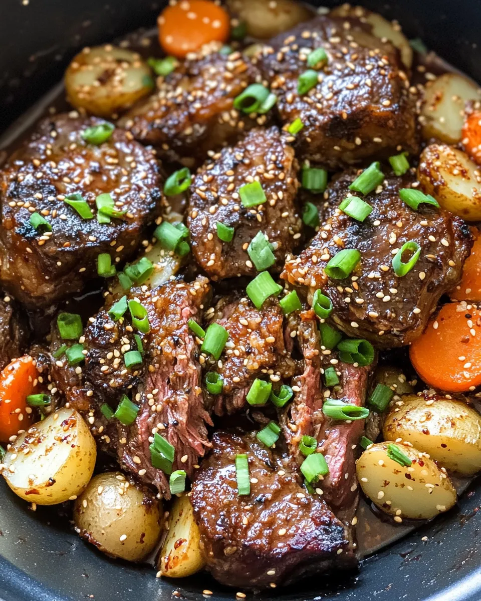 Easy Korean Style Pot Roast food shot