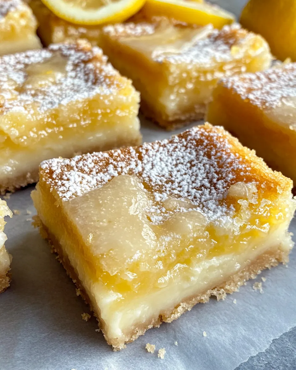 Classic Lemon Glaze Shortbread Bars dish photo