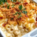 Homemade Loaded Mac and Cheese Bake recipe photo