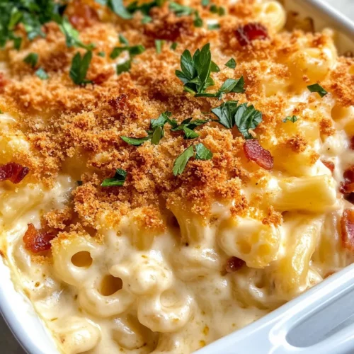 Homemade Loaded Mac and Cheese Bake recipe photo