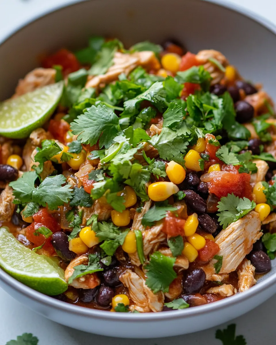 Easy Mexican Pulled Chicken food shot