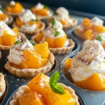 Homemade Mini Peach and Cream Cheese Tarts photo