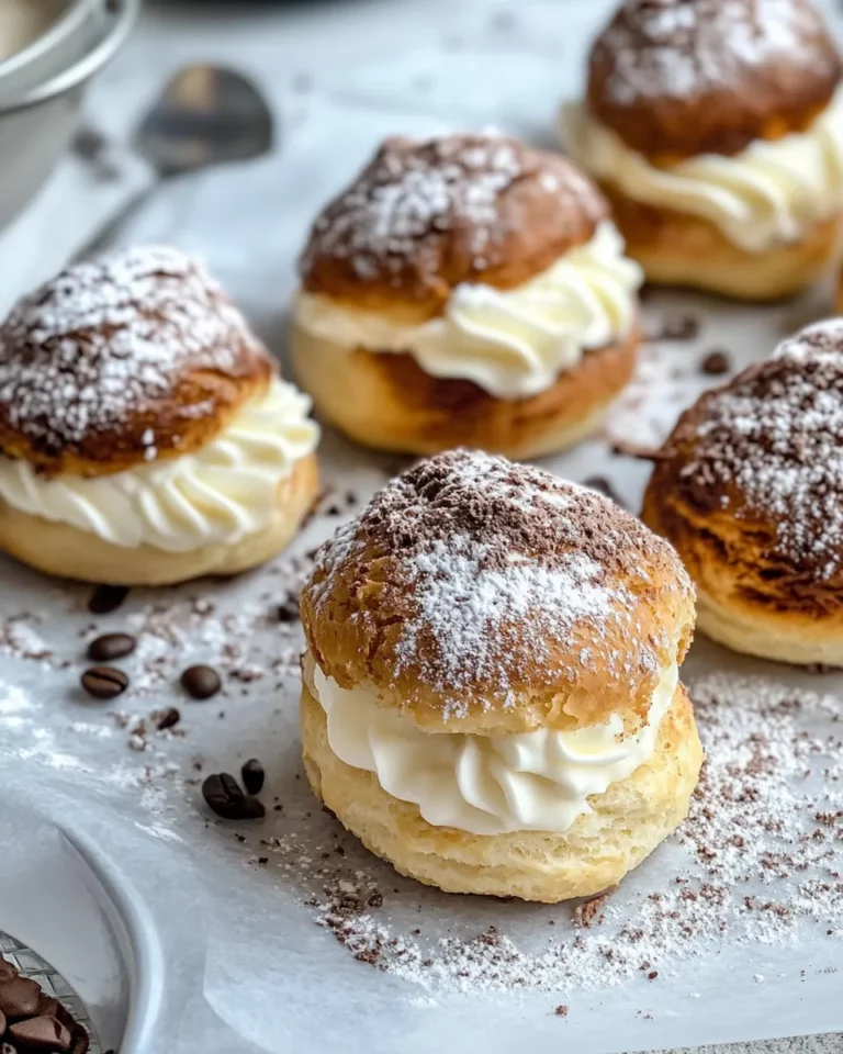 Homemade Mocha Cream Puffs photo
