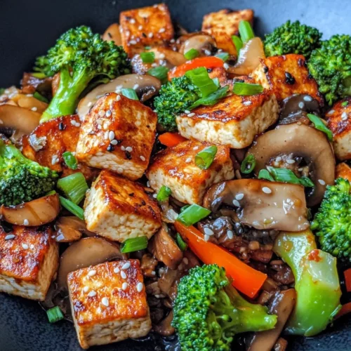 Homemade Mushroom and Tofu Stir-Fry photo