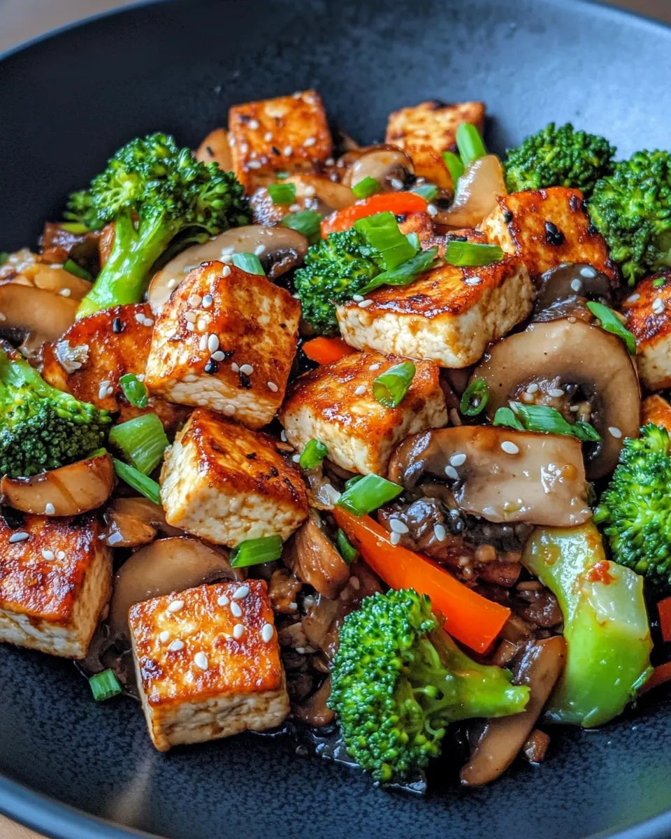 Homemade Mushroom and Tofu Stir-Fry photo