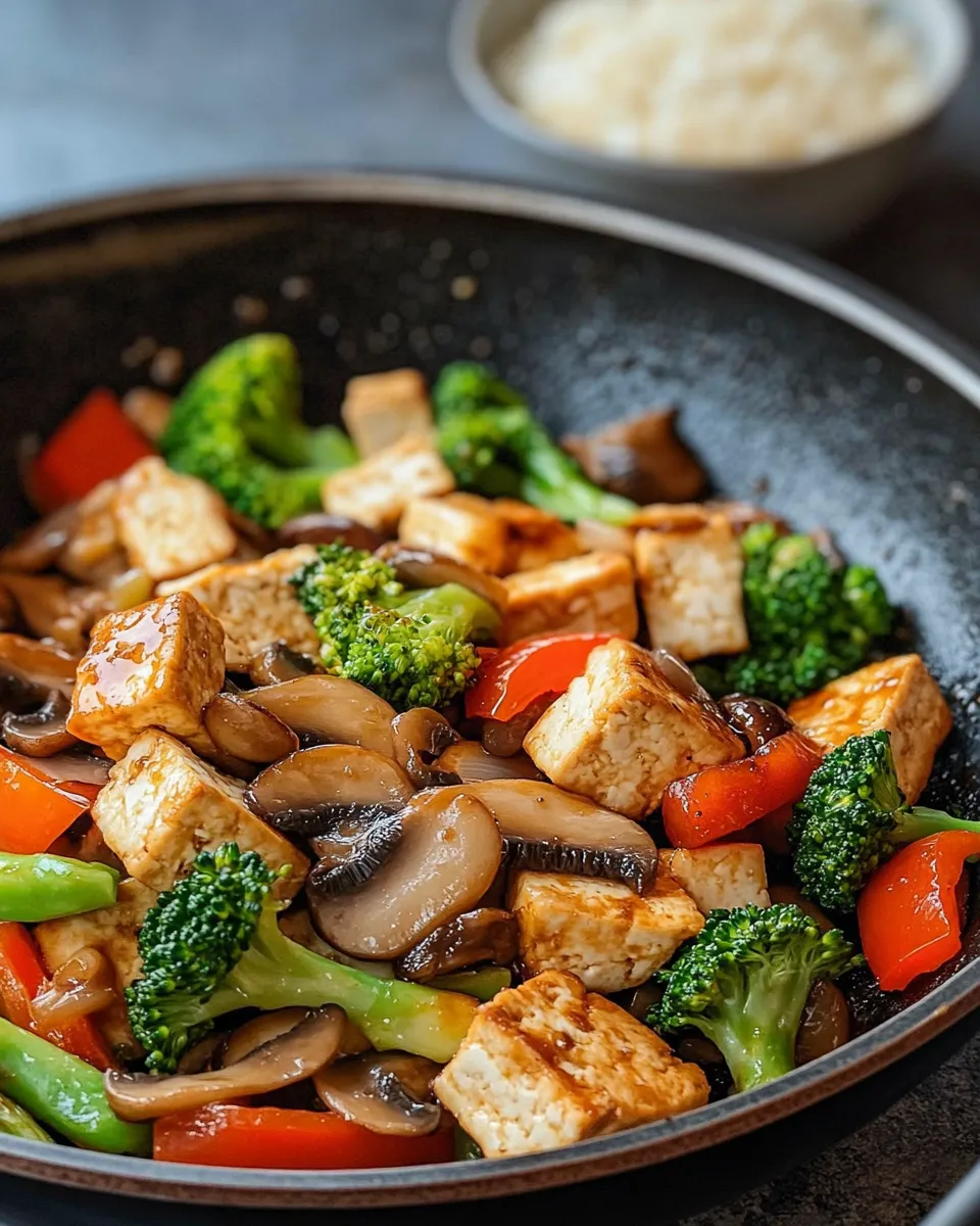 Classic Mushroom and Tofu Stir-Fry image