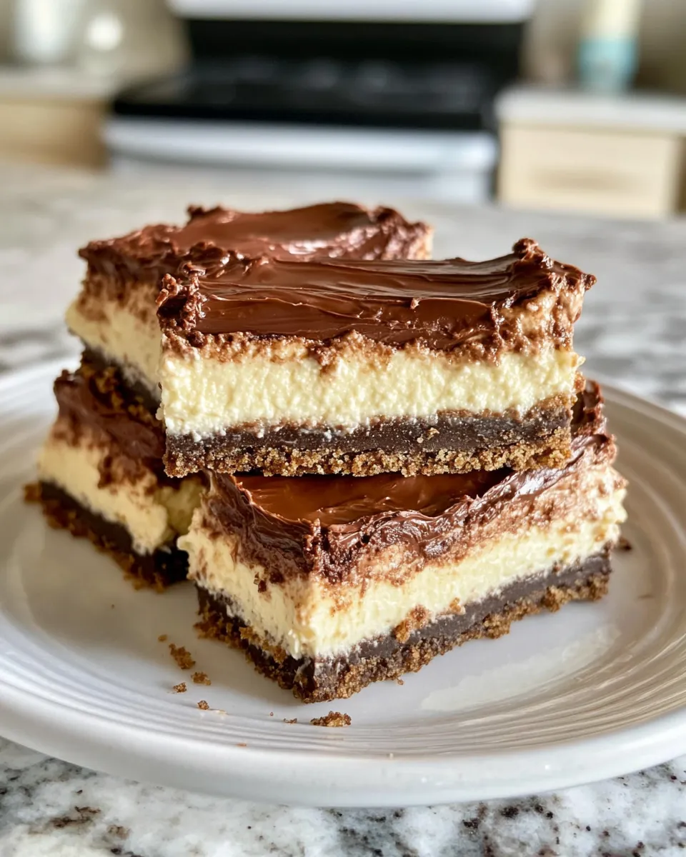 Homemade Nutella Swirl Cheesecake Bars photo