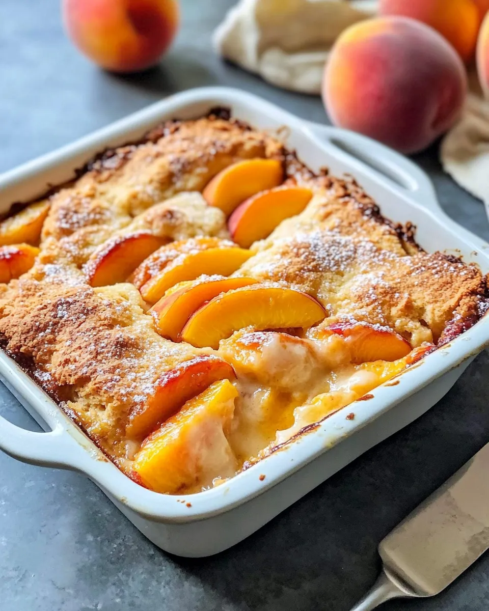 Easy Peach Cobbler recipe photo